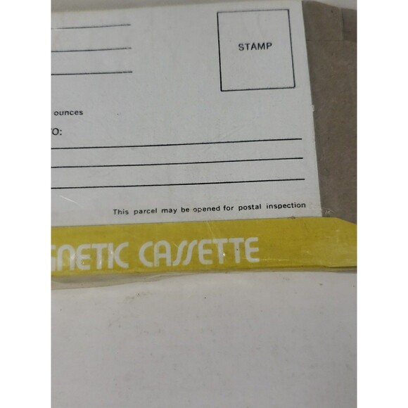 Vintage Magnetic Cassette Tape Mailing Boxes FW Woolworth New Sealed 10 Pack - Picture 8 of 16